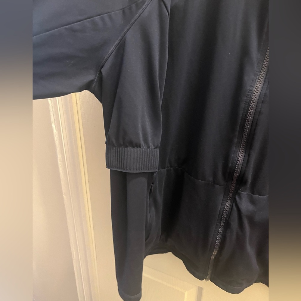 Fabletics Navy Trinity Performance Track Jacket - Picture 6 of 9